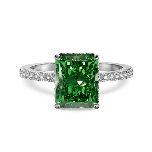 Emerald Glow Ring 4ct - JOLERIS luxury 14K gold ring