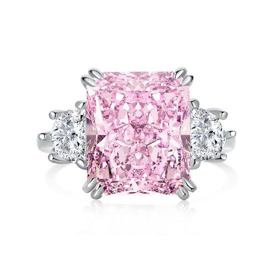 Rosé Crystal Ring - JOLERIS luxury 14K gold ring