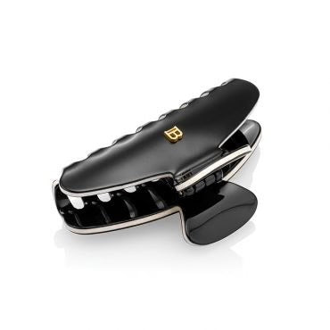 BALMAIN Cellilose Acetate Pince a Cheveux Medium Black/White