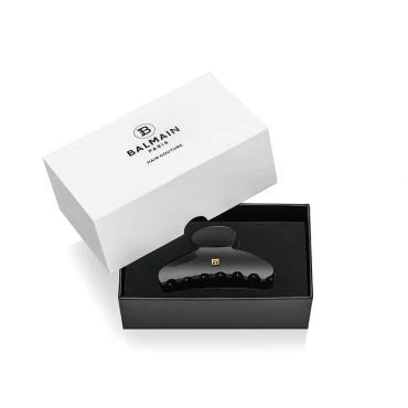 BALMAIN CelluloseAcetate Pince a sheveux Medium Black