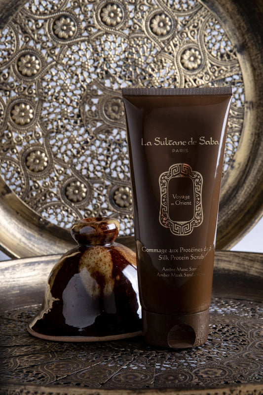 Silk Protein Scrub AMBER MUSK SANDALWOOD
