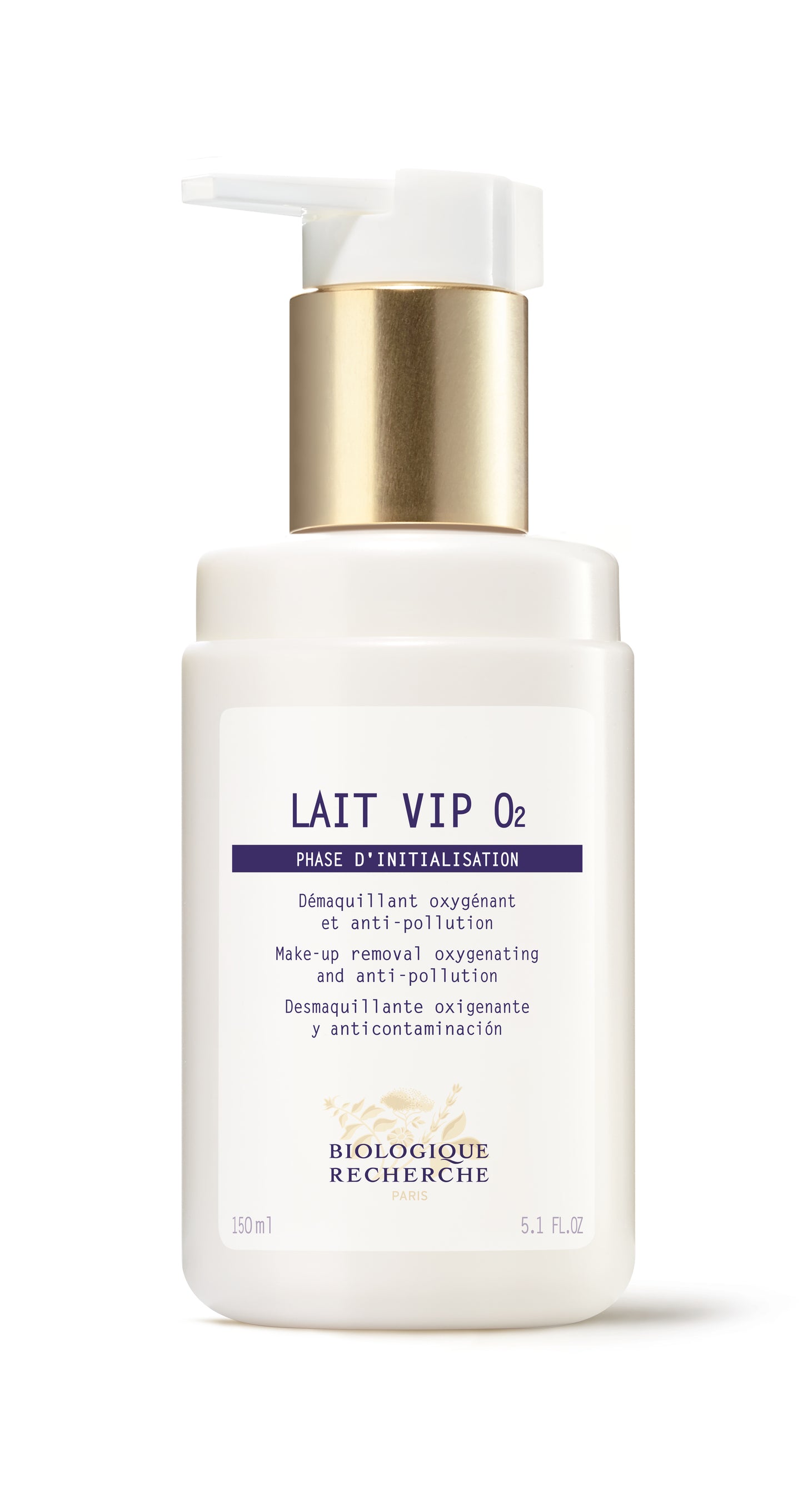 BIOLOGIQUE RECHERCHE Lait VIP O2 5.1 fl oz / 150 ml