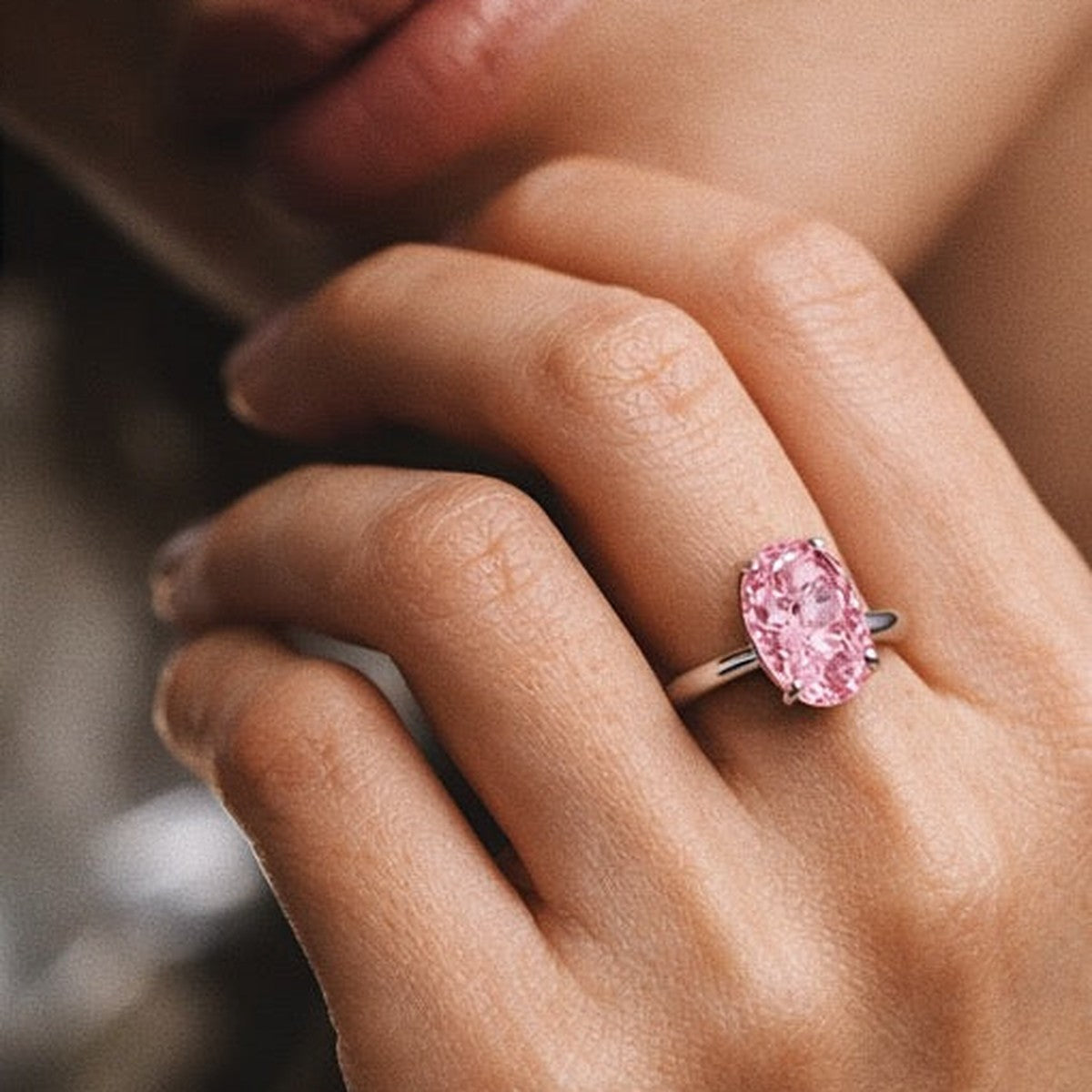 Rosé Glow Ring - JOLERIS luxury gold ring - view 3