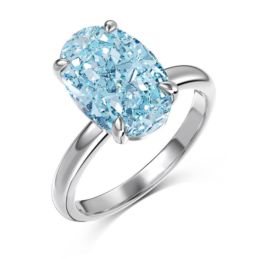 Azure Sunset Ring 4.5ct - JOLERIS luxury gold ring