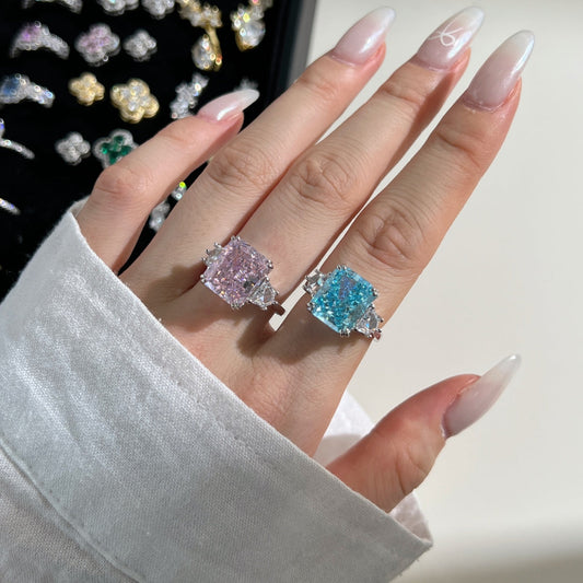 Rosé Sunset Ring 4.5ct - JOLERIS luxury gold ring - view 2