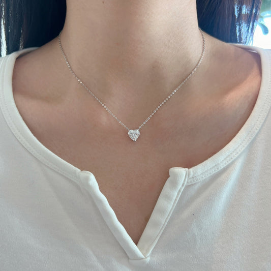 Love Big Heart Necklace - JOLERIS luxury gold necklace - view 2